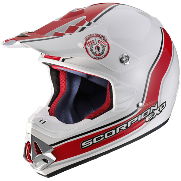 Motorcycle Helmet Scorpion VX-17 Air Trophy White Red
