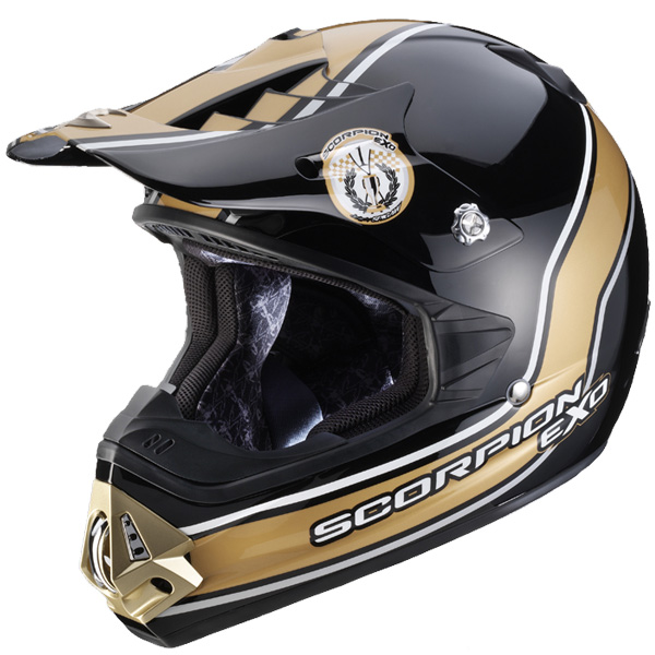 Motorcycle Helmet Scorpion VX-17 Air Trophy Black Gold