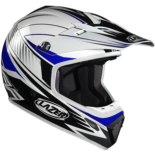 Motorcycle Helmet Lazer MX7 Prime White Blue