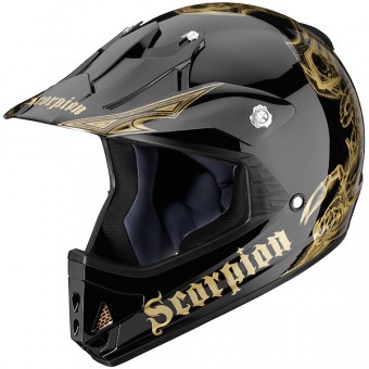 Motorcycle Helmet Scorpion VX-14 Scorpion Black Gold