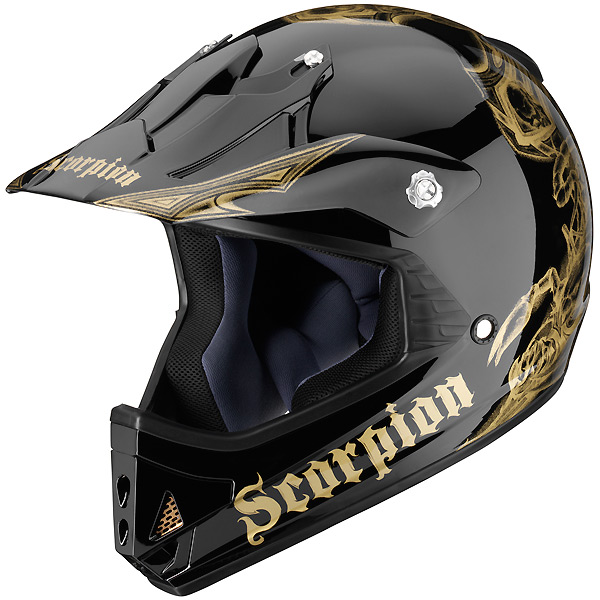 Motorcycle Helmet Scorpion VX-14 Scorpion Black Gold