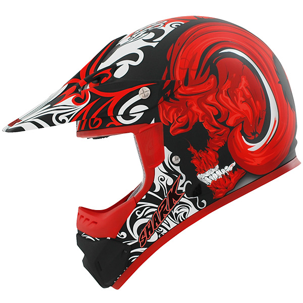 Motorcycle Helmet Shark SX 1 Skully Mat KRW