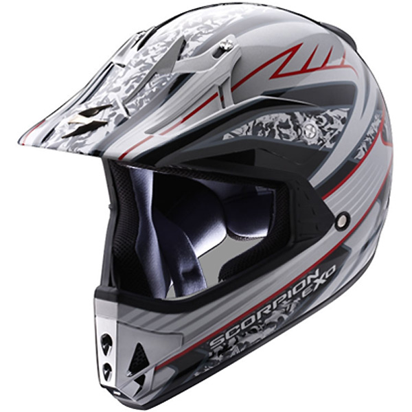 Motocross Scorpion VX-14 Stalker Silver