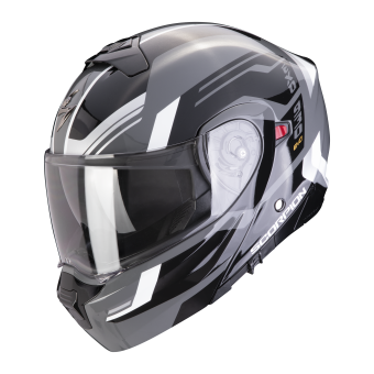Casque Convertible Scorpion Exo 930 Evo Sikon Grey Black White Casque Convertible Scorpion Exo 930 Evo Sikon Grey Black White