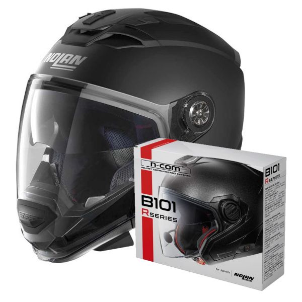 Convertible Nolan N70 2 GT Classic N-Com Flat Black 10 + Kit Bluetooth B101R