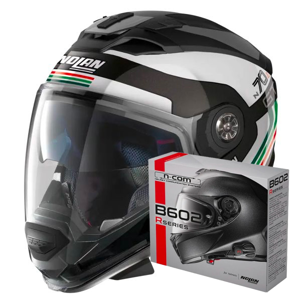 Convertible Nolan N70 2 GT Jetpack 64 + Kit Bluetooth B602R