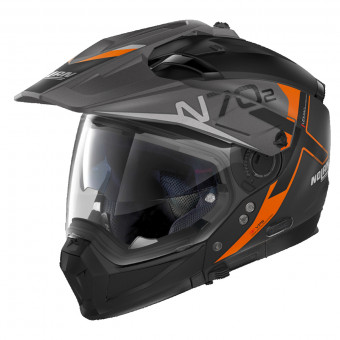 Nolan N70 2 X Bungee N-Com Flat Black Orange 37