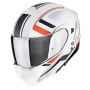 Casque Convertible Scorpion Exo 930 Evo Ardens Matt White Black Red