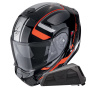 Casque Convertible Scorpion Exo 930 Evo Ardens Metal Black Red + Exo-Com Link-1 Bluetooth kit