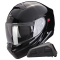 Pack Exo 930 Evo Solid Black + Exo-Com Link-1 Bluetooth Kit