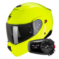 Pack Exo 930 Evo Solid Neon Yellow + Kit Bluetooth 5S Solo