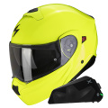 Pack Exo 930 Evo Solid Neon Yellow + Exo-Com Link-1C Bluetooth Kit