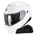 Pack Exo 930 Evo Solid White + Exo-Com Link-1C Bluetooth Kit