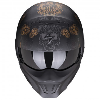 Scorpion Exo Combat Evo Kalavera Black Matt Gold