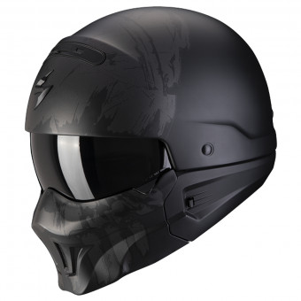 Convertible Scorpion Exo Combat Evo Marauder Black Matt Silver