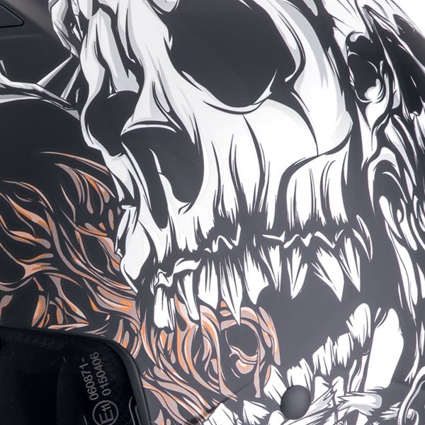 Scorpion Exo Combat II Genesis Matt Black White Gold