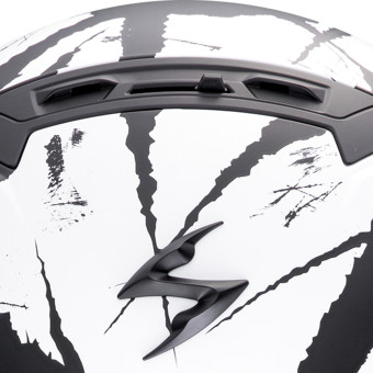 Scorpion Exo Combat II Marauder Matt Black White