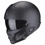Casque Convertible Scorpion Exo Combat II Solid Matt Black