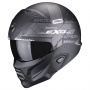 Casque Convertible Scorpion Exo Combat II Xenon Matt Black White