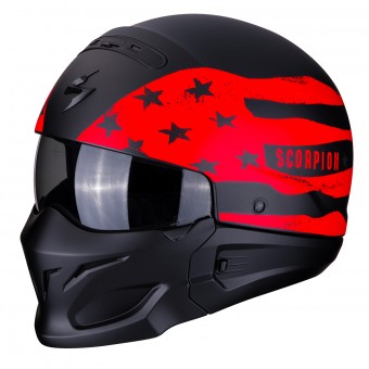 Convertible Scorpion Exo Combat Rookie Matt Black Red