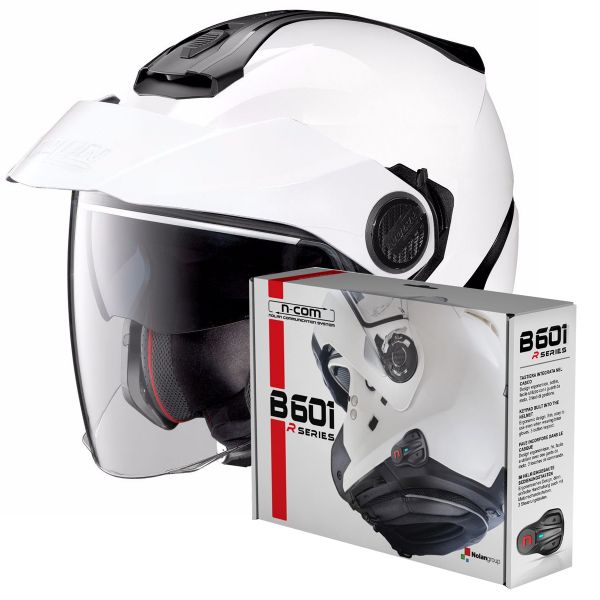 Convertible Nolan N40 5 GT Classic N-Com White 5 Convertible Nolan N40 5 GT Classic N-Com White 5