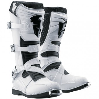Motocross Boots Thor Ratchet White