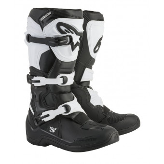 Motocross Boots Alpinestars Tech 3 Black White Motocross Boots Alpinestars Tech 3 Black White