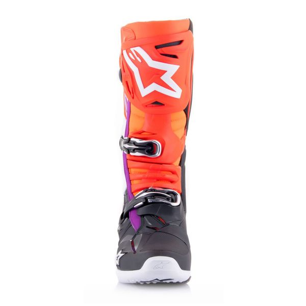 Alpinestars Tech 10 Black Red Fluo Orange Fluo White
