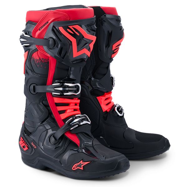 Motocross Boots Alpinestars Tech 10 Black Red