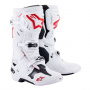 Motocross Boots Alpinestars Tech 10 Supervented White Bright Red