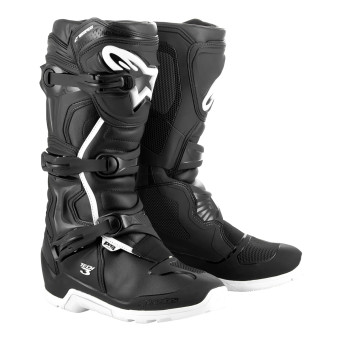 Motocross Boots Alpinestars Tech 3 Enduro Waterproof Black White Motocross Boots Alpinestars Tech 3 Enduro Waterproof Black White