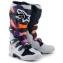 Motocross Boots Alpinestars Tech 7 Black Lght Gry Orng FL Magenta