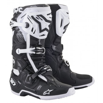Motocross Boots Alpinestars TECH 10 Black White Motocross Boots Alpinestars TECH 10 Black White