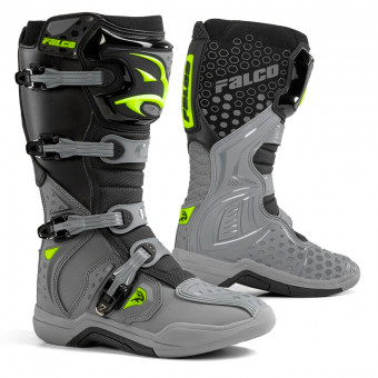 Motocross Boots Falco Level 2 Grey Fluo