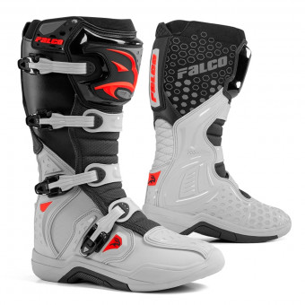 Motocross Boots Falco Level 2 Grey Red