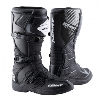 Motocross Boots Kenny Track Black Black Boots