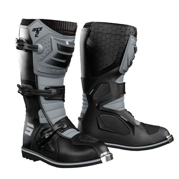 Motocross Boots SHOT Race 2 Black Grey