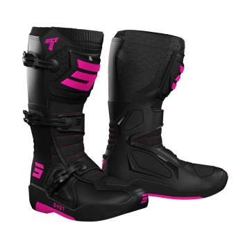 Motocross Boots SHOT Race 4 Black Pink Motocross Boots SHOT Race 4 Black Pink