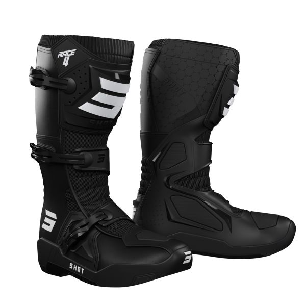 Motocross Boots SHOT Race 4 Black