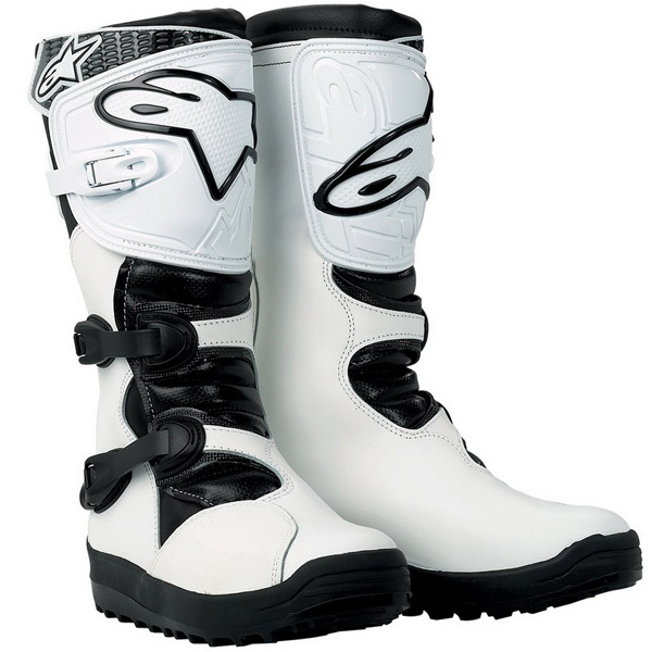 Motocross Boots Alpinestars No Stop Trial White