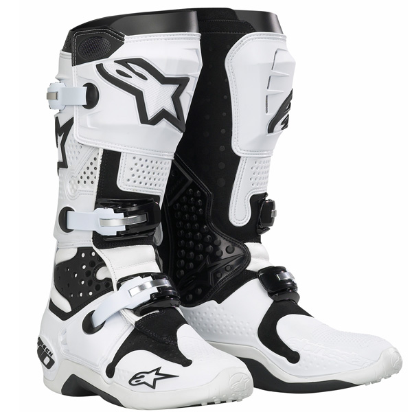 Motocross Boots Alpinestars Tech 10 White Black
