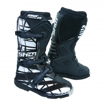 Motocross Boots SHOT K10 2.0 Black Motif