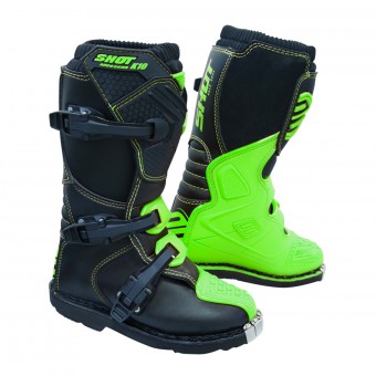 Motocross Boots SHOT K10 2.0 Green Neon