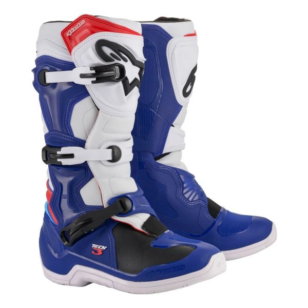 Motocross Boots Alpinestars Tech 3 Blue White Red