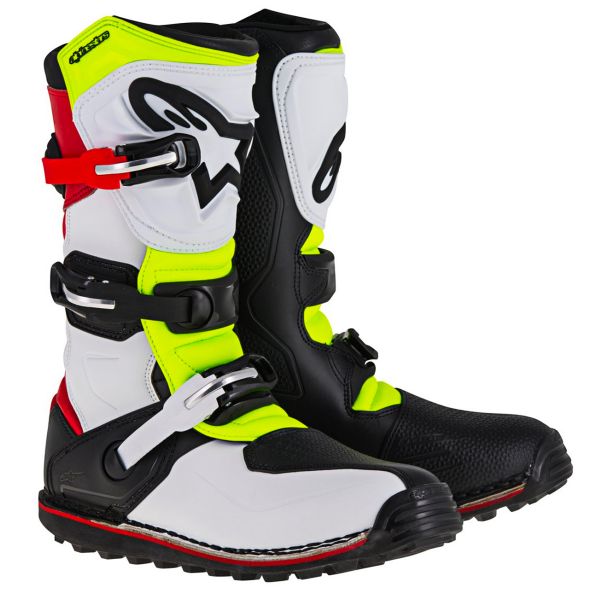 Motocross Boots Alpinestars Tech-T Red Yellow Fluo Motocross Boots Alpinestars Tech-T Red Yellow Fluo