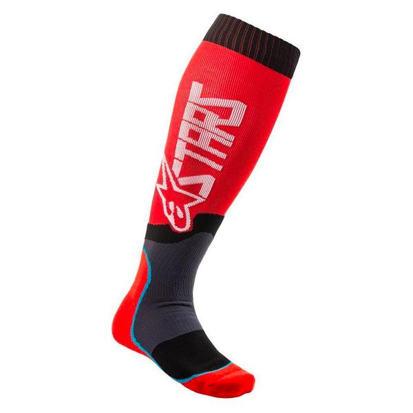 Motocross Shoes Alpinestars Mx Plus-2 Socks Red White Kid