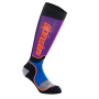 Motocross Shoes Alpinestars MX Plus Socks Black Royal Blue Purple