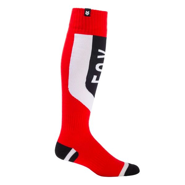 Motocross Shoes FOX 180 Nitro Sock Flo Red