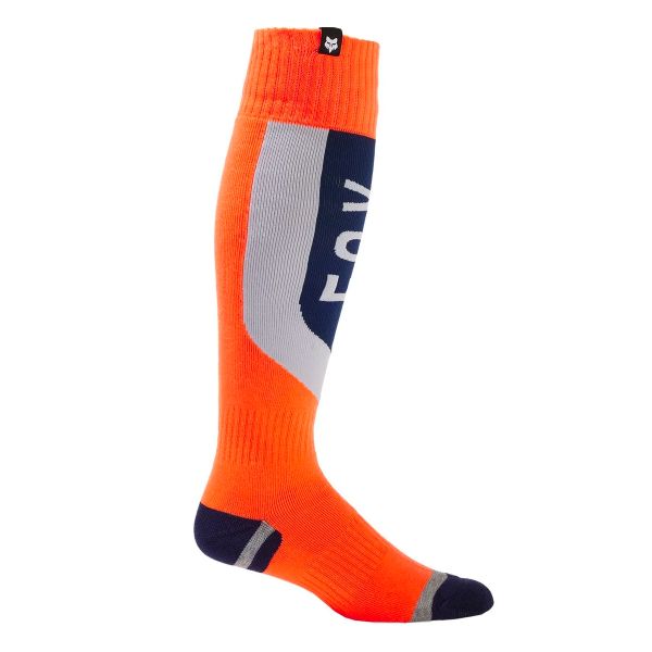 Motocross Shoes FOX 180 Nitro Sock Navy Orange