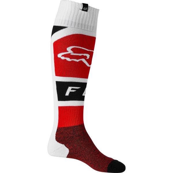 Motocross Shoes FOX Lux Fri Thin Sock Fluo Red